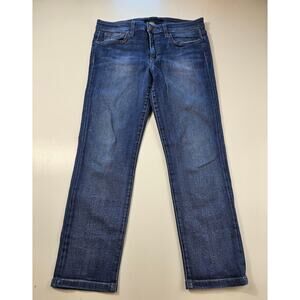 Classic Joe's jeans ankle cropped mid rise size 30 W comfort career casual EUC